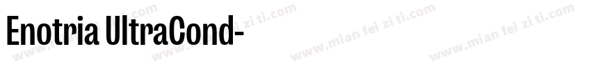 Enotria UltraCond字体转换